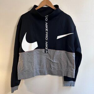 Nike Pro Get Fit Icon Clash Women's 1X Fleece Half-Zip Pullover Streetwear